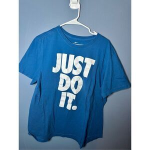 Nike Men’s Graphic Tee Just Do It Blue Size XL